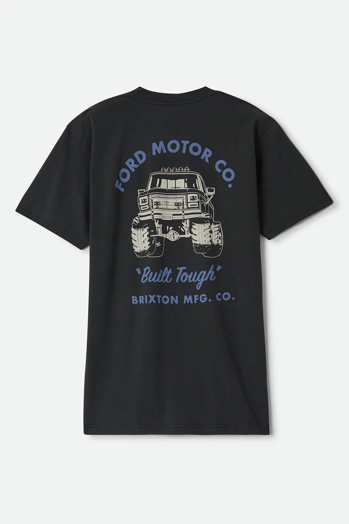 Brixton Men's Ford Built Tough 4x4 T-Shirt - Burnt Rubber - Sun Diego Boardshop