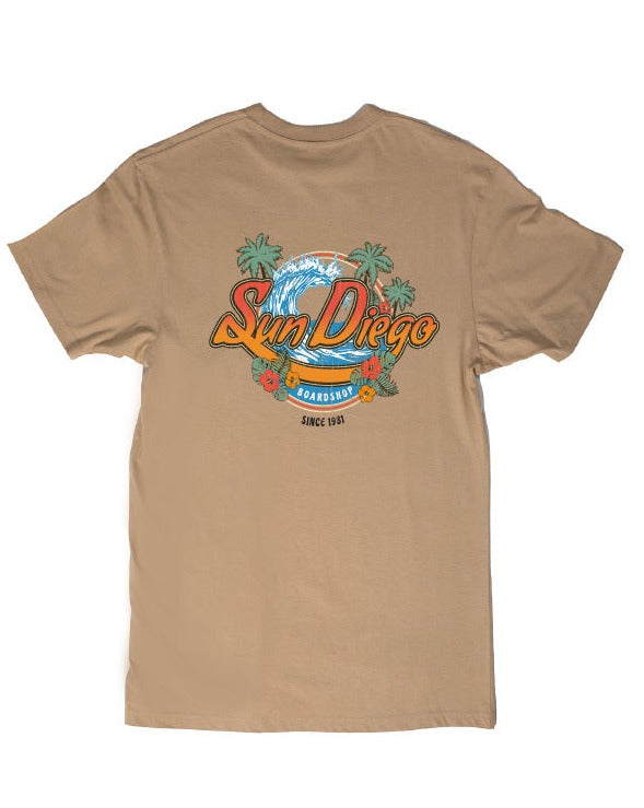 Sun Diego Island Style Short Sleeve - Sand - Sun Diego Boardshop