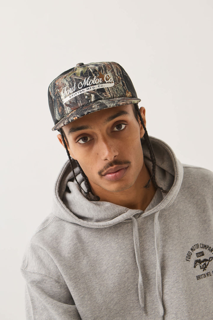 Brixton Men's Ford X Brixton Trucker Hat - Boxwood Green - Sun Diego Boardshop