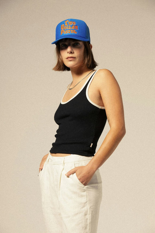 Brixton Ringer Organic A-Tank - BLACK/OFF WHITE - Sun Diego Boardshop