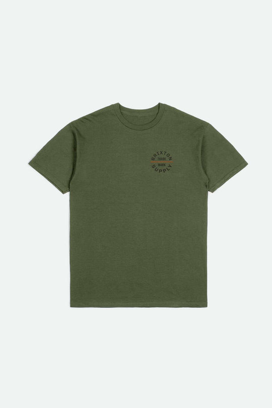 Brixton Oath V S/S Standard Tee - IVY GREEN/WASHED BLACK/RUST - Sun Diego Boardshop