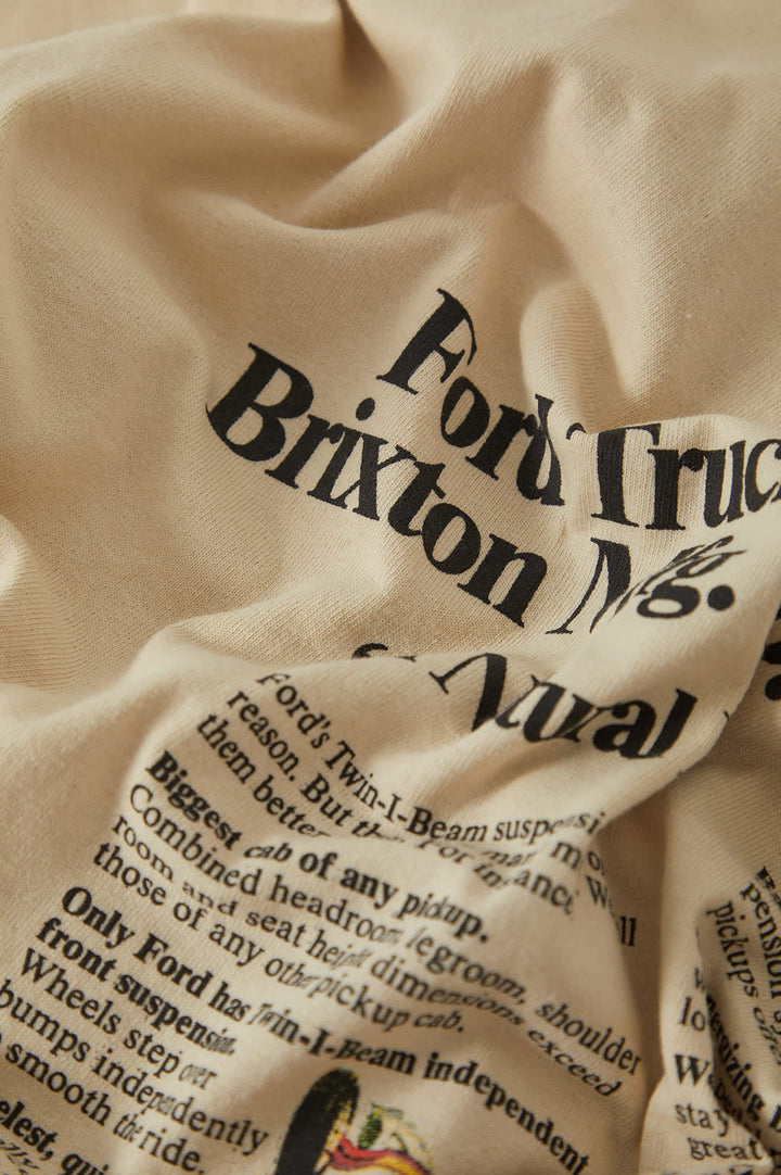 Brixton Men's Ford 71 Pickup T-Shirt - Wimbledon White - Sun Diego Boardshop
