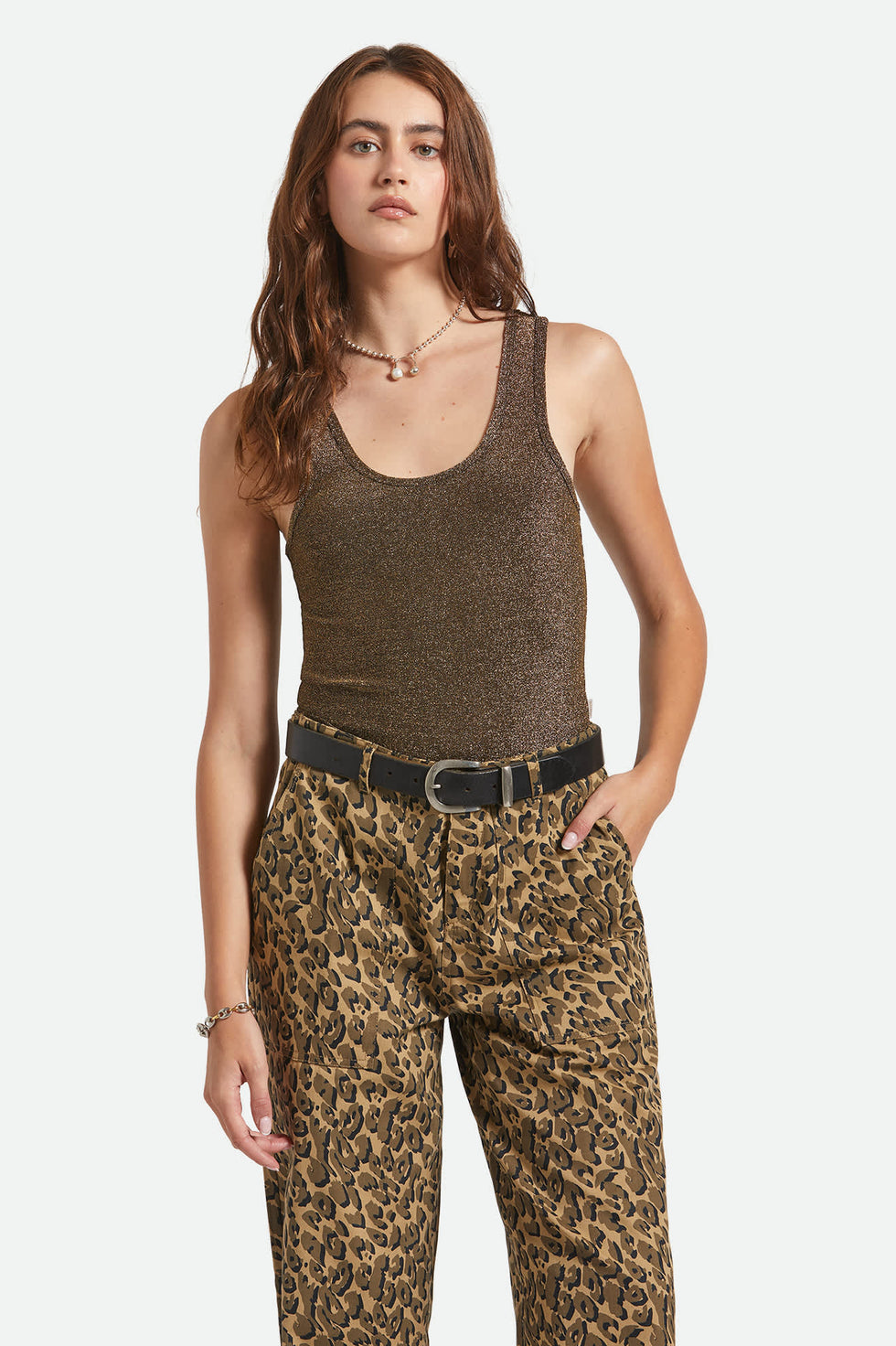 Brixton Off Duty A-Tank - Gold Metallic - Sun Diego Boardshop