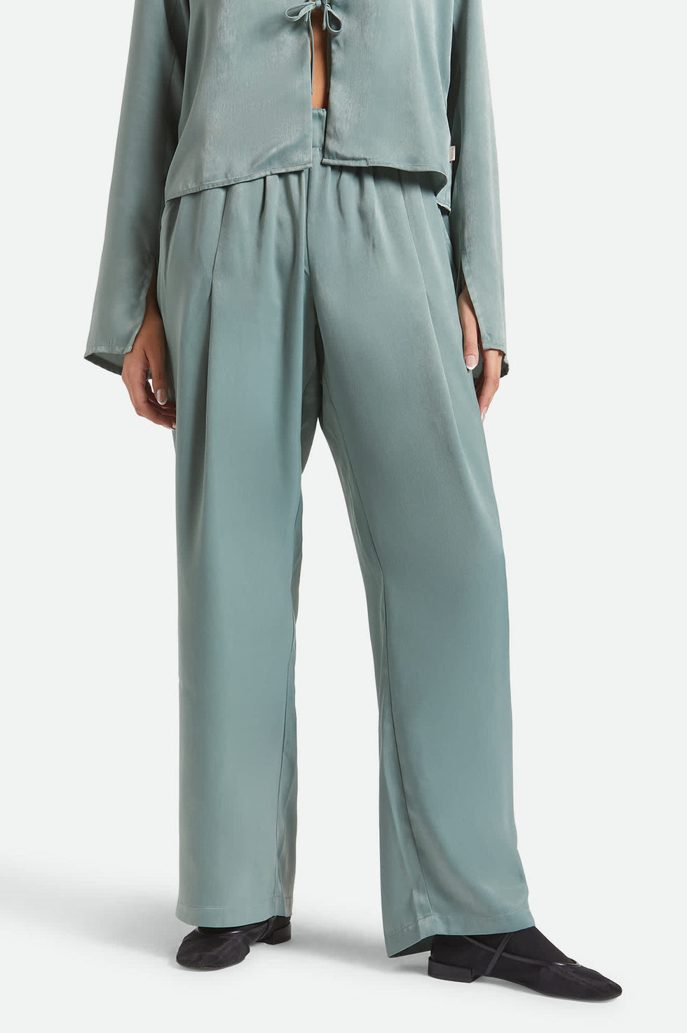 Brixton Soho Silky Pant - Blue Green Shine - Sun Diego Boardshop