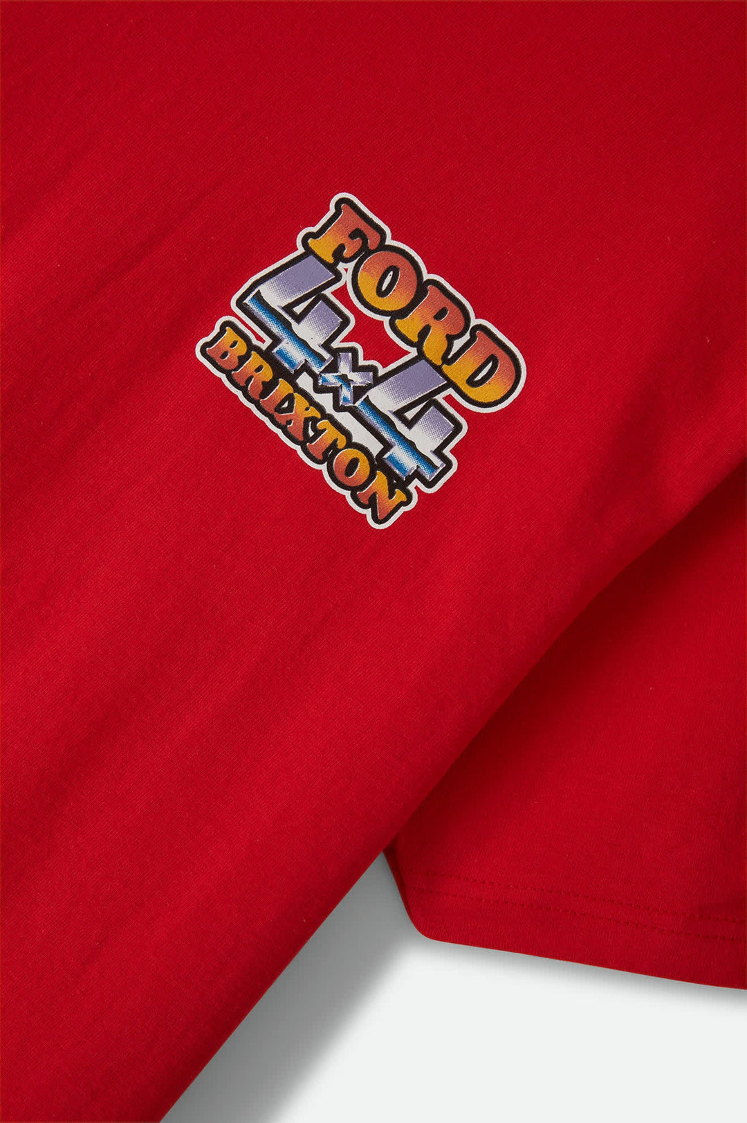 Brixton Men's Ford 4x4 Chrome T-Shirt - Rangoon Red - Sun Diego Boardshop