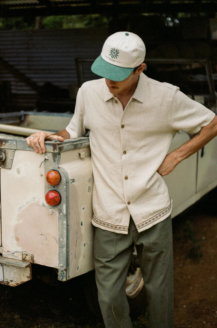 Rhythm Trim Ss Shirt - NATURAL - Sun Diego Boardshop