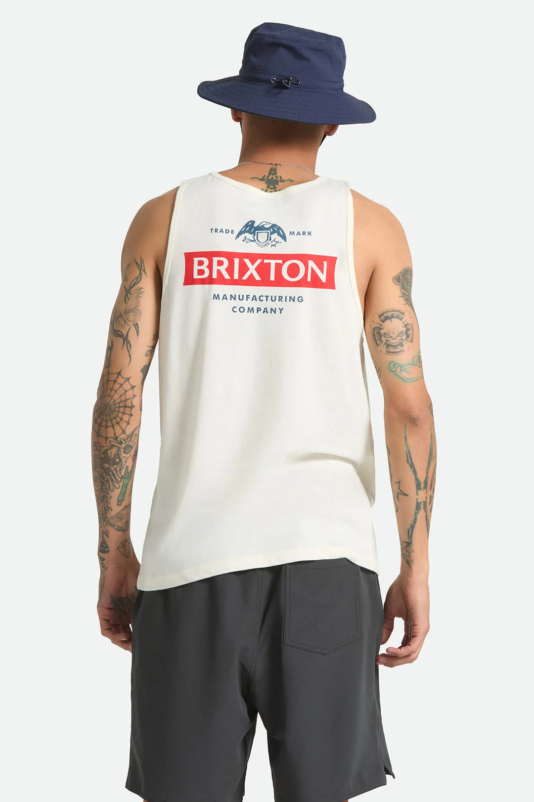 Brixton Men's Pinnacle Tank Top - Off White - Sun Diego Boardshop