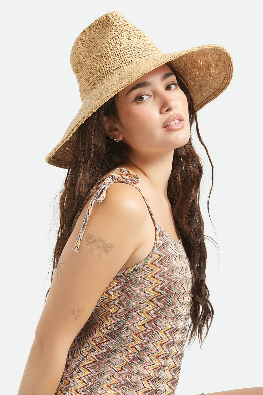 Brixton Women's Helena Straw Sun Hat - Tan - Sun Diego Boardshop