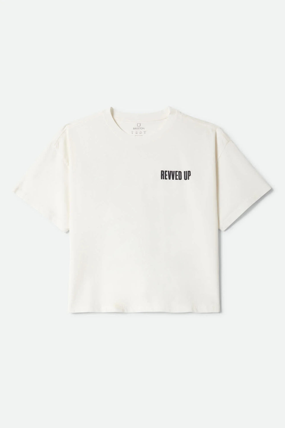 Brixton Women's Revved Up Boxy Crew T-Shirt - Off White - Sun Diego Boardshop