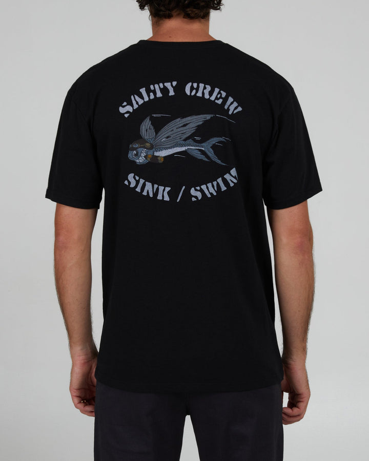 Salty Crew Kamikaze S/S Premium Tee - BLACK - Sun Diego Boardshop