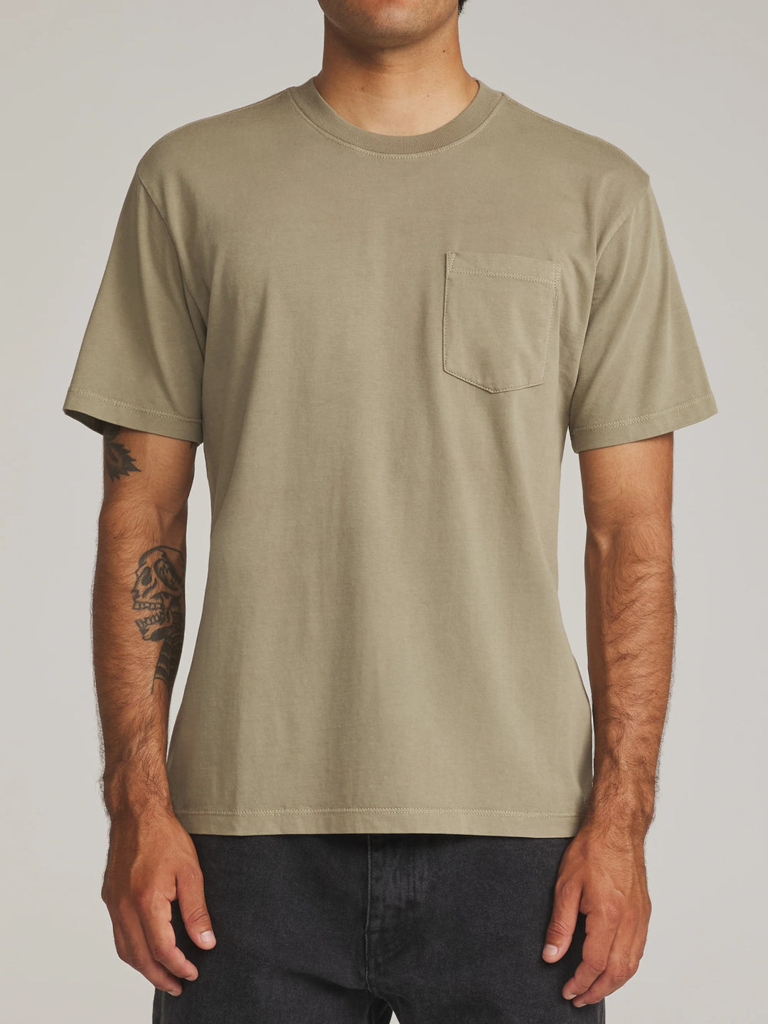 Katin Men's Base Tee - Olive Vintage Wash - Sun Diego Boardshop
