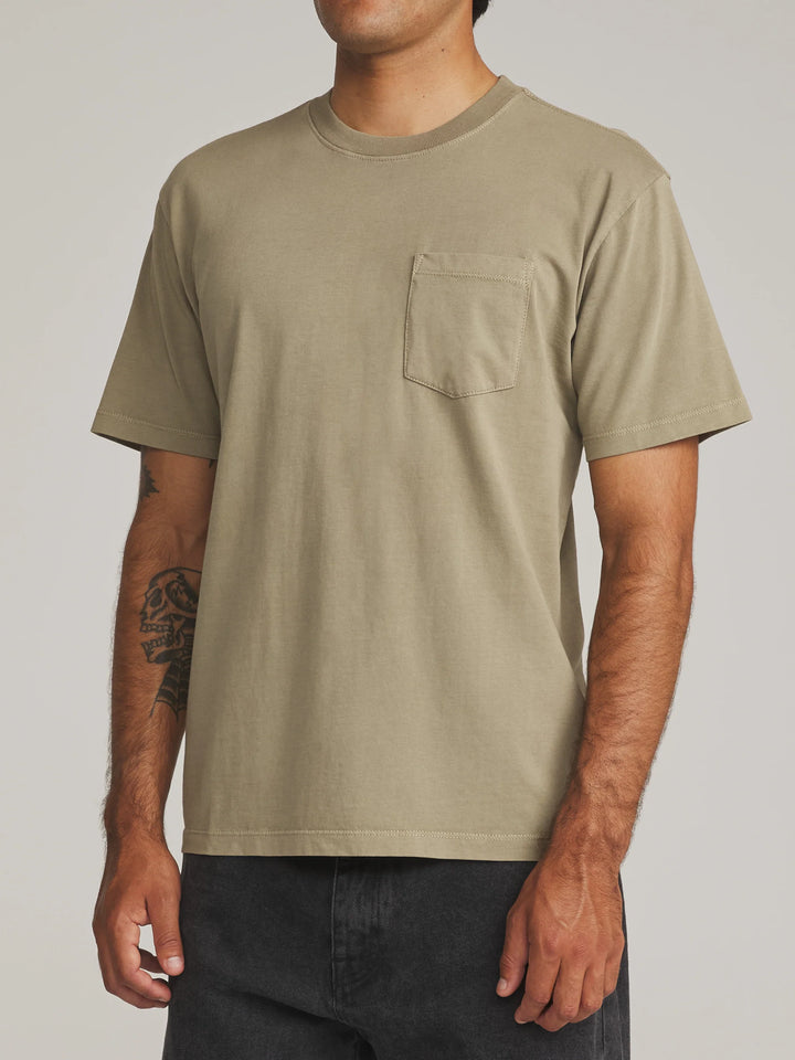 Katin Men's Base Tee - Olive Vintage Wash - Sun Diego Boardshop