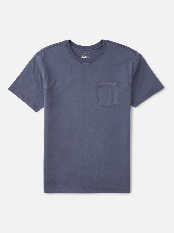 Katin Men's Base Tee - Washed Blue Vintage Wash - Sun Diego Boardshop