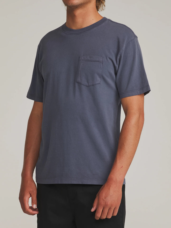 Katin Men's Base Tee - Washed Blue Vintage Wash - Sun Diego Boardshop