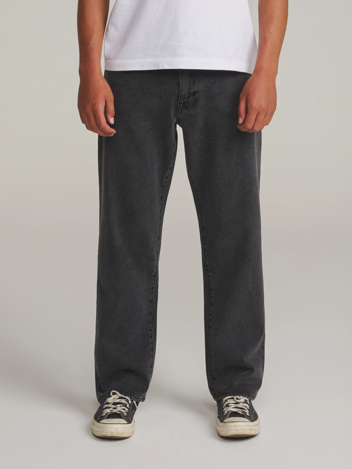Katin Men's George 64 Relaxed Jean - Washed Black - Sun Diego Boardshop