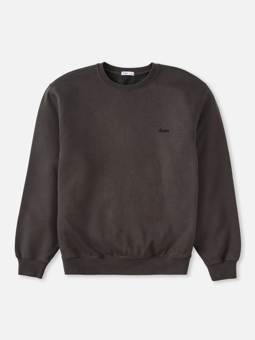 Katin Men's Embroidered Crewneck - Black Wash - Sun Diego Boardshop