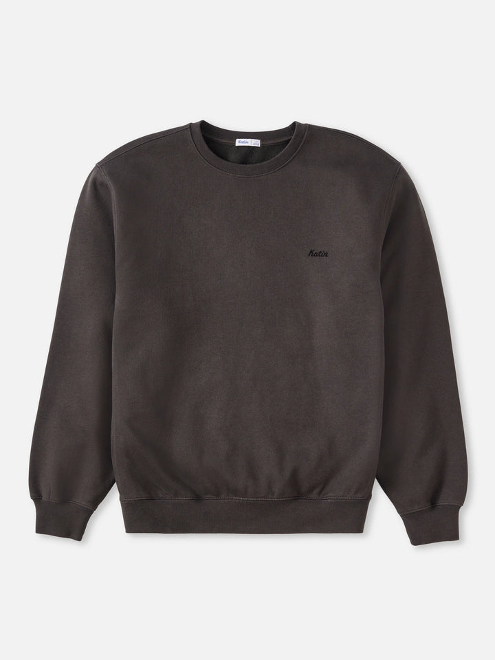 Katin Men's Embroidered Crewneck - Black Wash - Sun Diego Boardshop