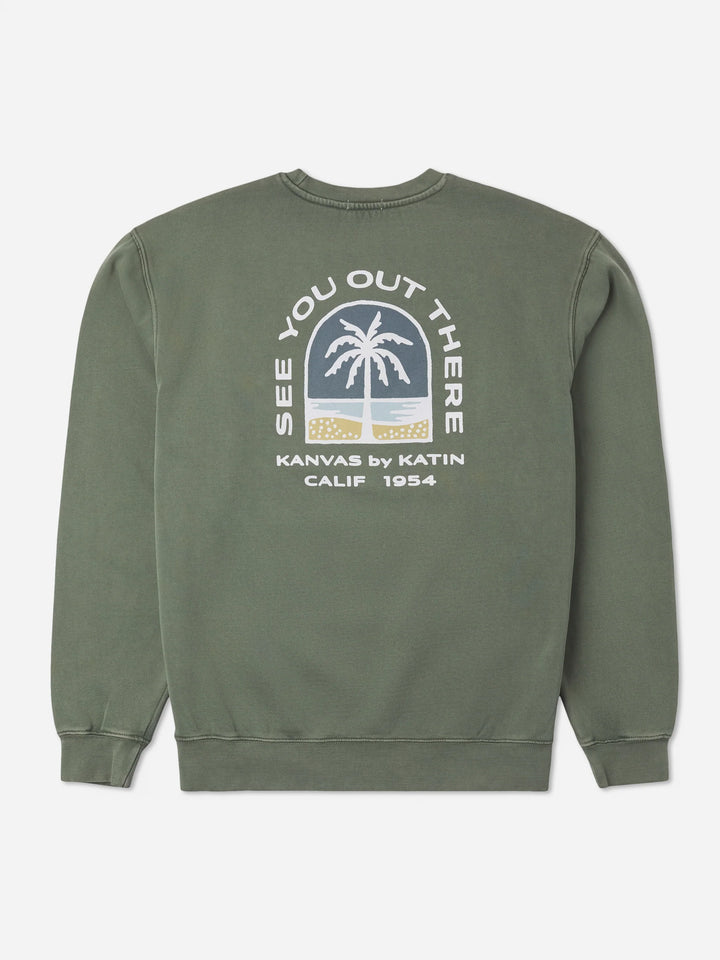 Katin Men's Passage Crew - Clover Vintage Wash - Sun Diego Boardshop