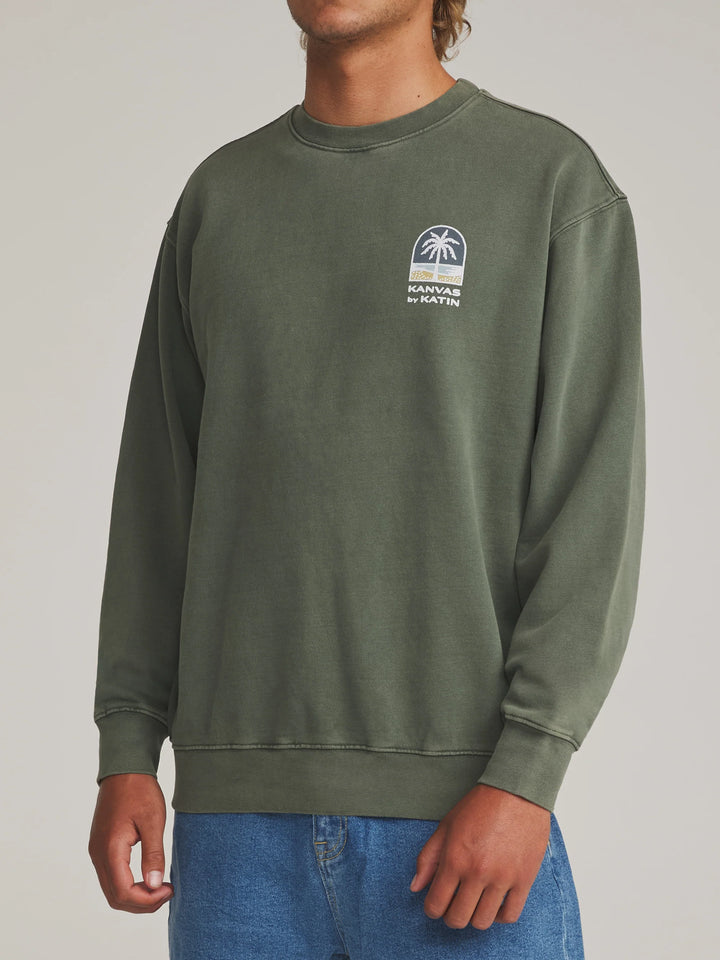 Katin Men's Passage Crew - Clover Vintage Wash - Sun Diego Boardshop