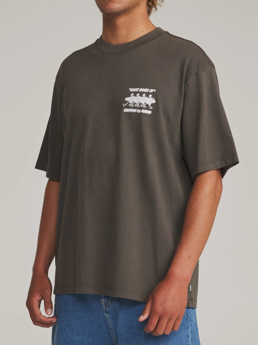 Katin Men's Bones Box Fit Tee - Lead Vintage Wash - Sun Diego Boardshop