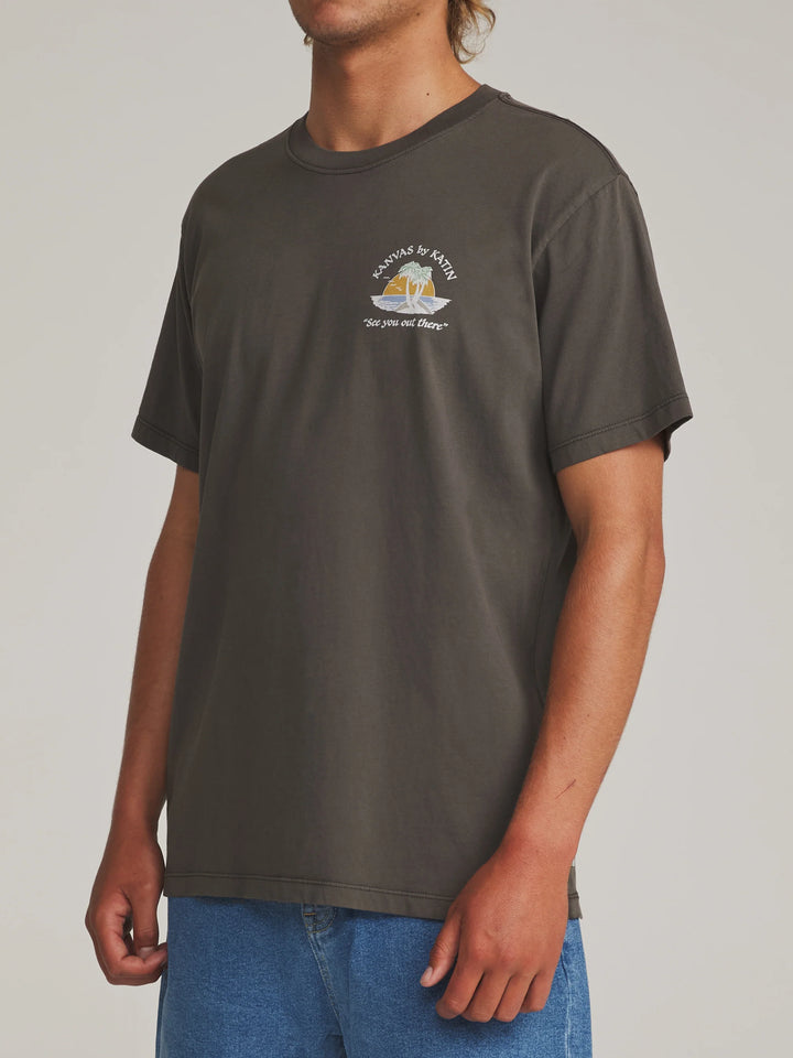 Katin Men's Salina Tee - Lead Vintage Wash - Sun Diego Boardshop