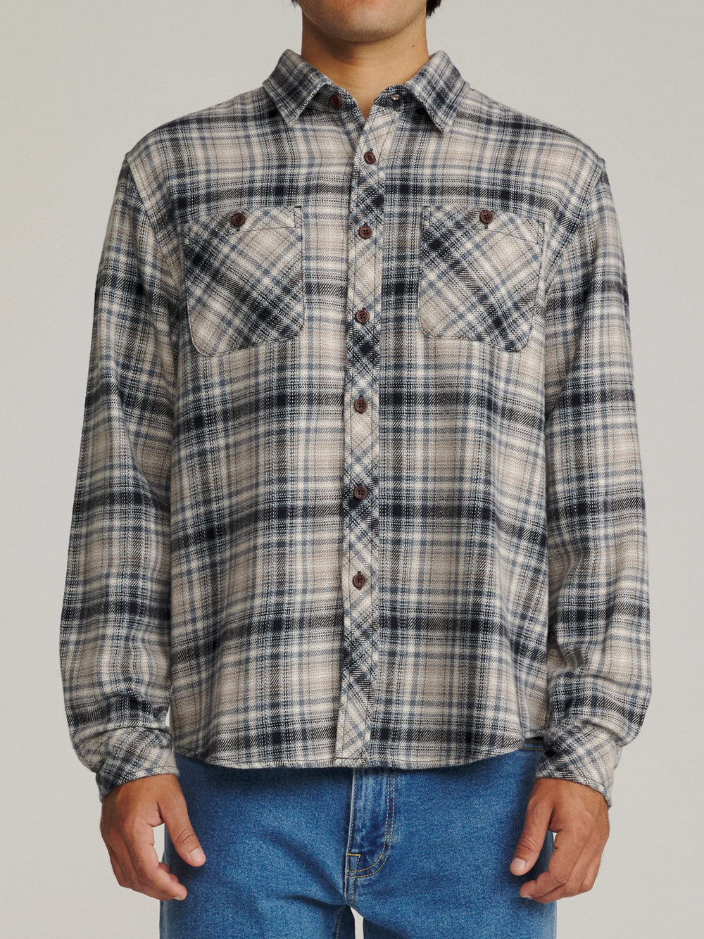 Katin Men's Sierra Flannel - Tempest Blue - Sun Diego Boardshop