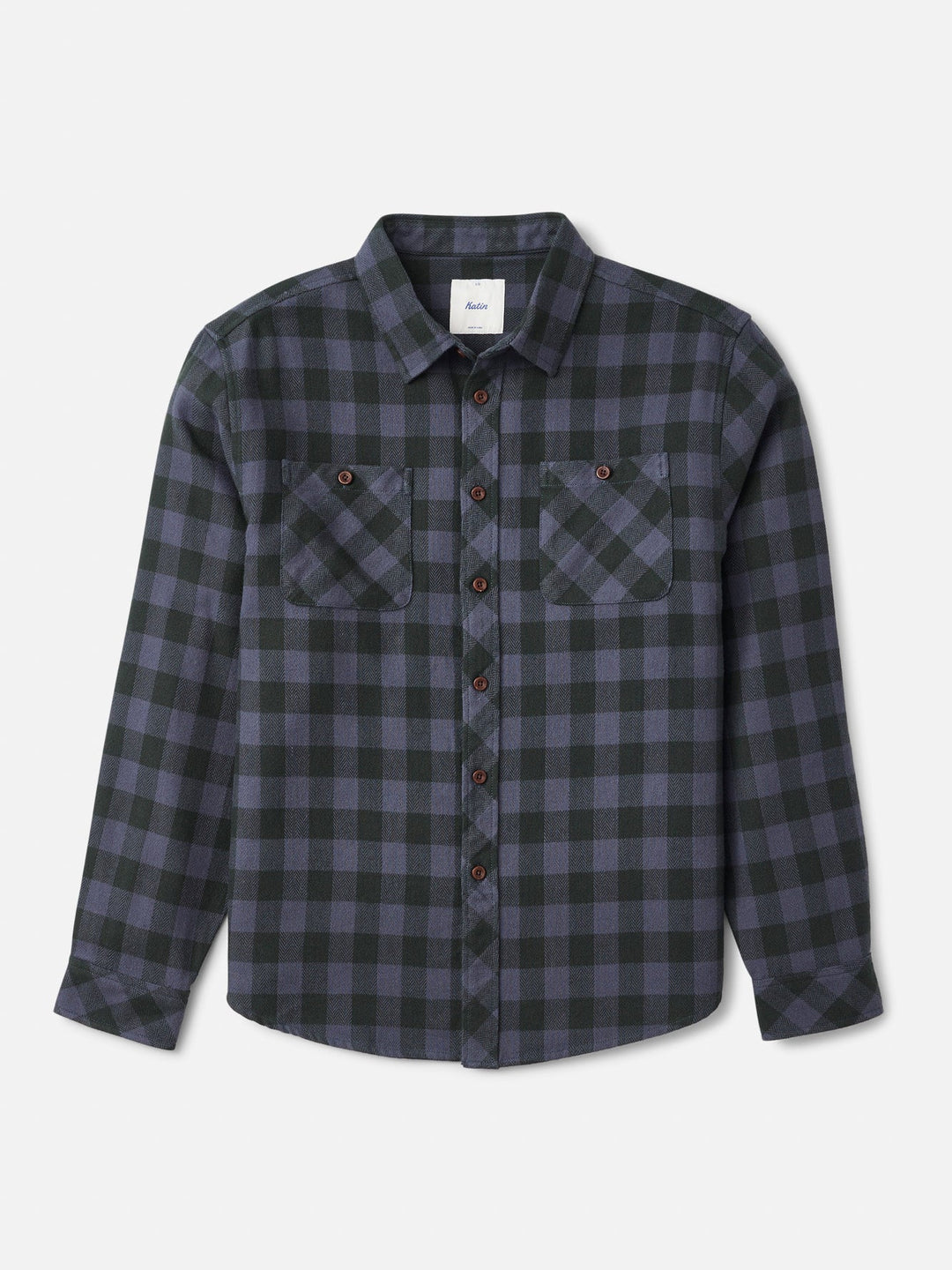Katin Men's Sierra Flannel - Washed Blue Plaid - Sun Diego Boardshop