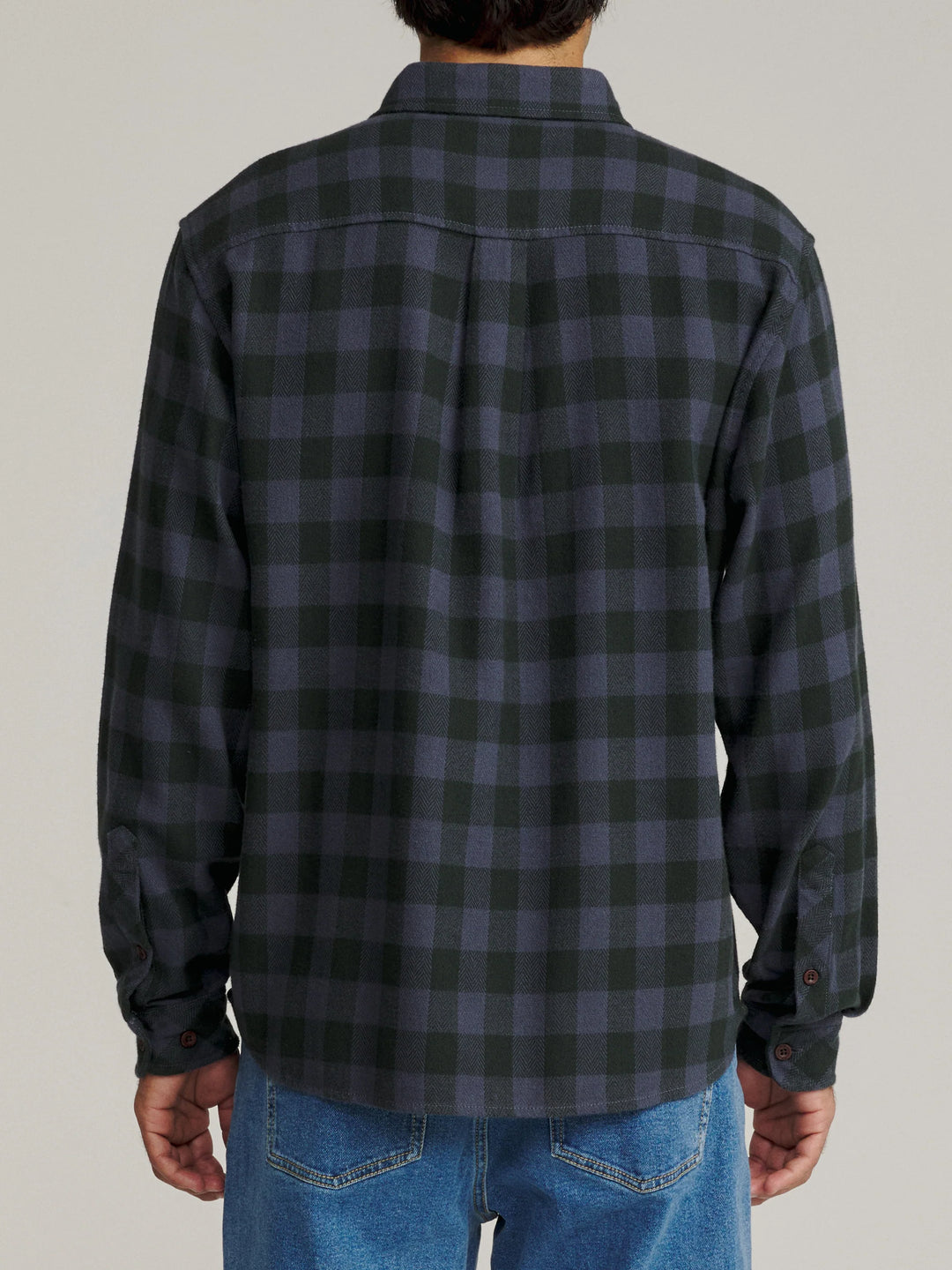 Katin Men's Sierra Flannel - Washed Blue Plaid - Sun Diego Boardshop