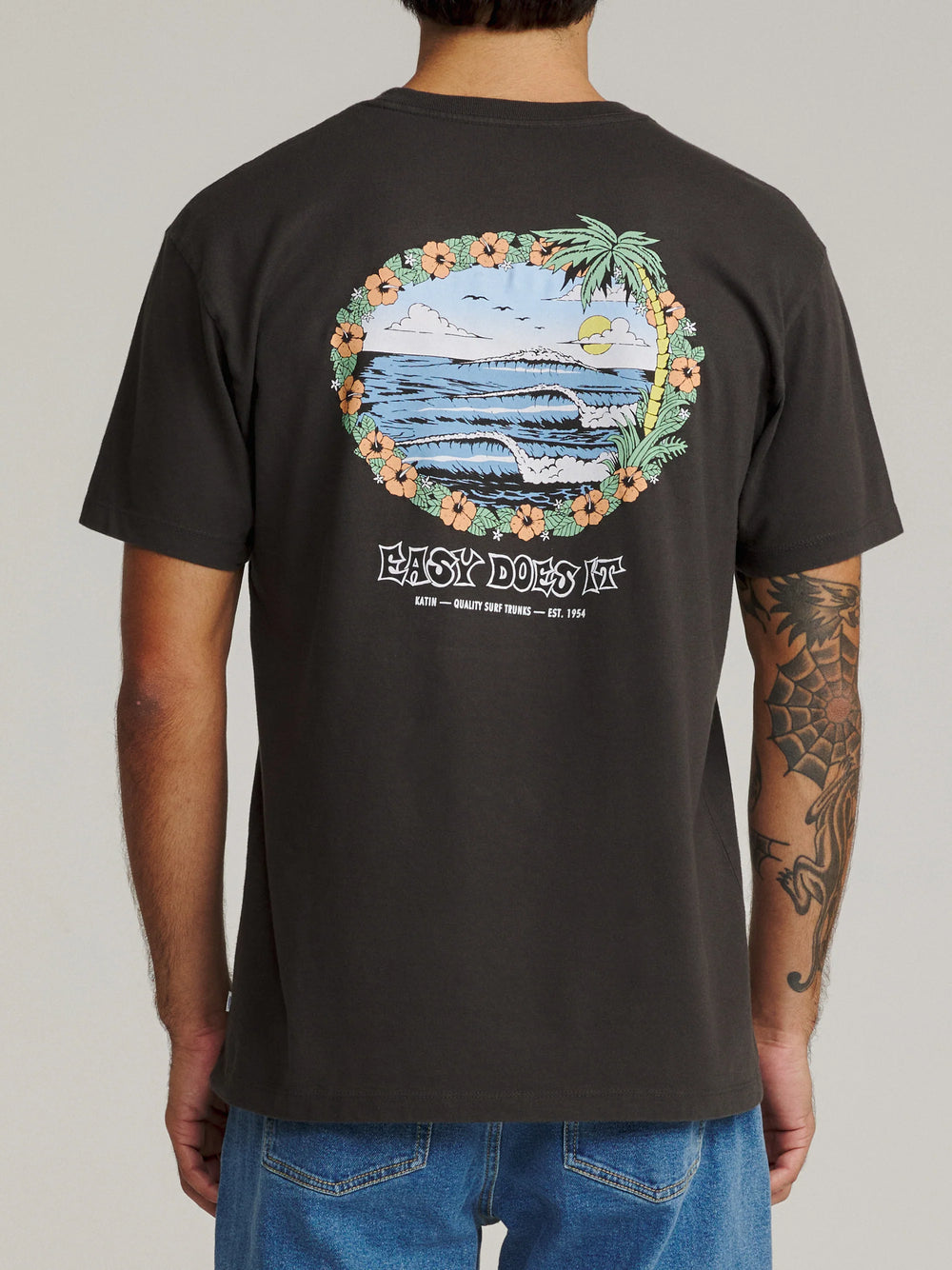 Katin Men's Barra Tee - Black Wash - Sun Diego Boardshop