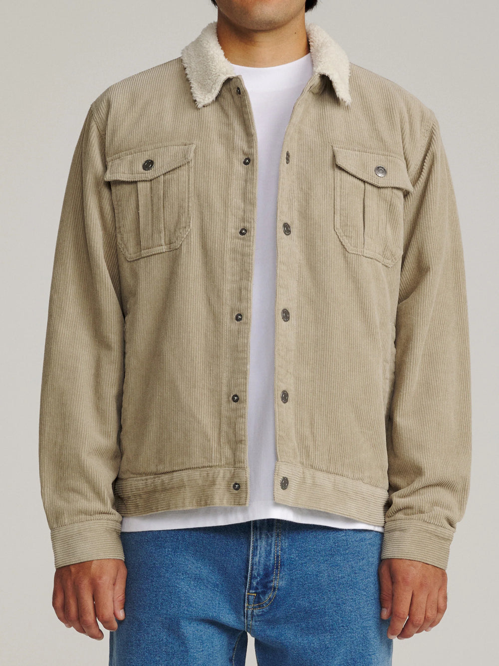 Katin Men's Harris Corduroy Jacket - Aluminum - Sun Diego Boardshop