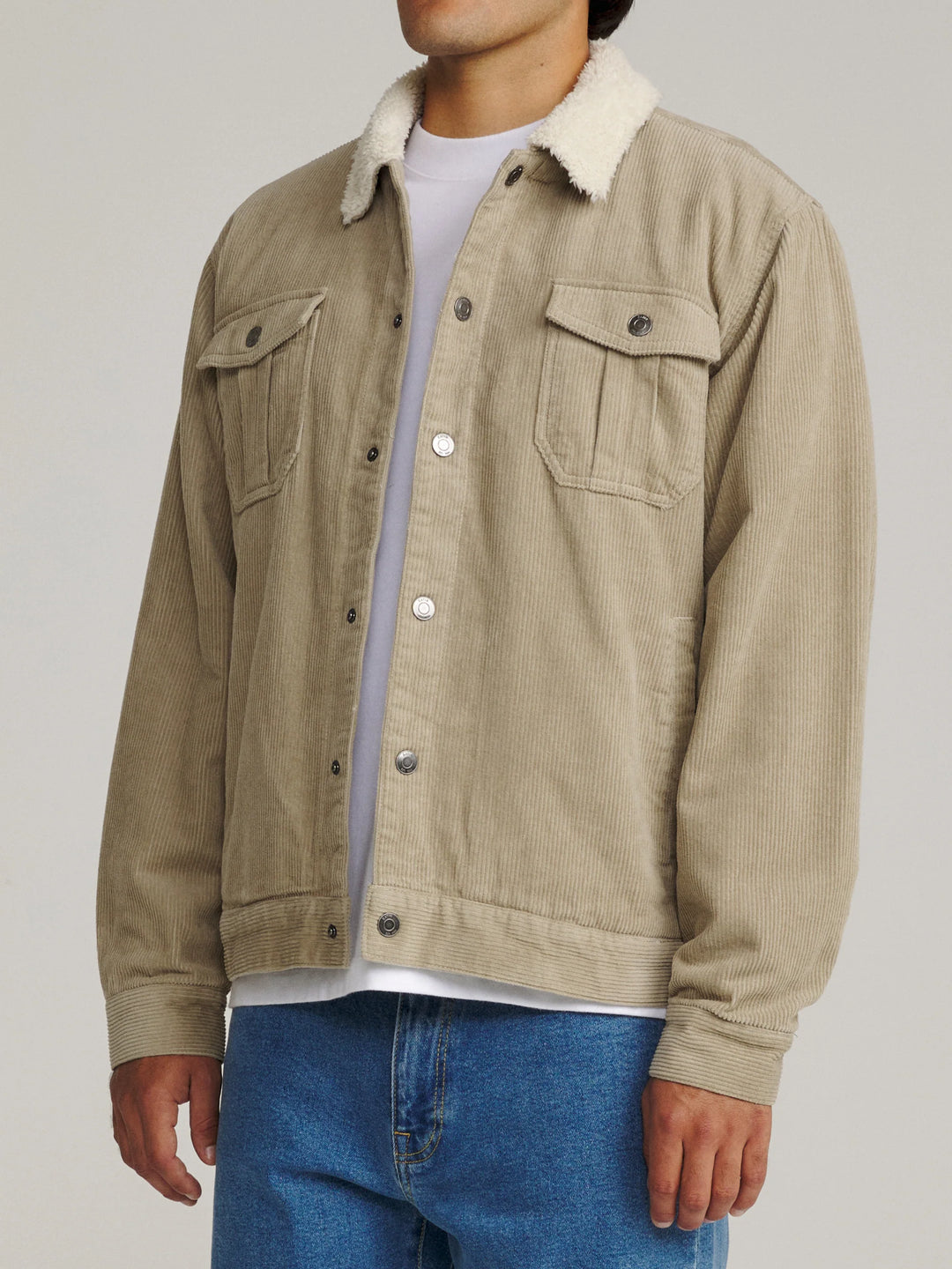 Katin Men's Harris Corduroy Jacket - Aluminum - Sun Diego Boardshop