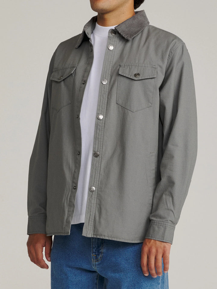 Katin Men's Campbell Shirt Jacket - Graphite - Sun Diego Boardshop