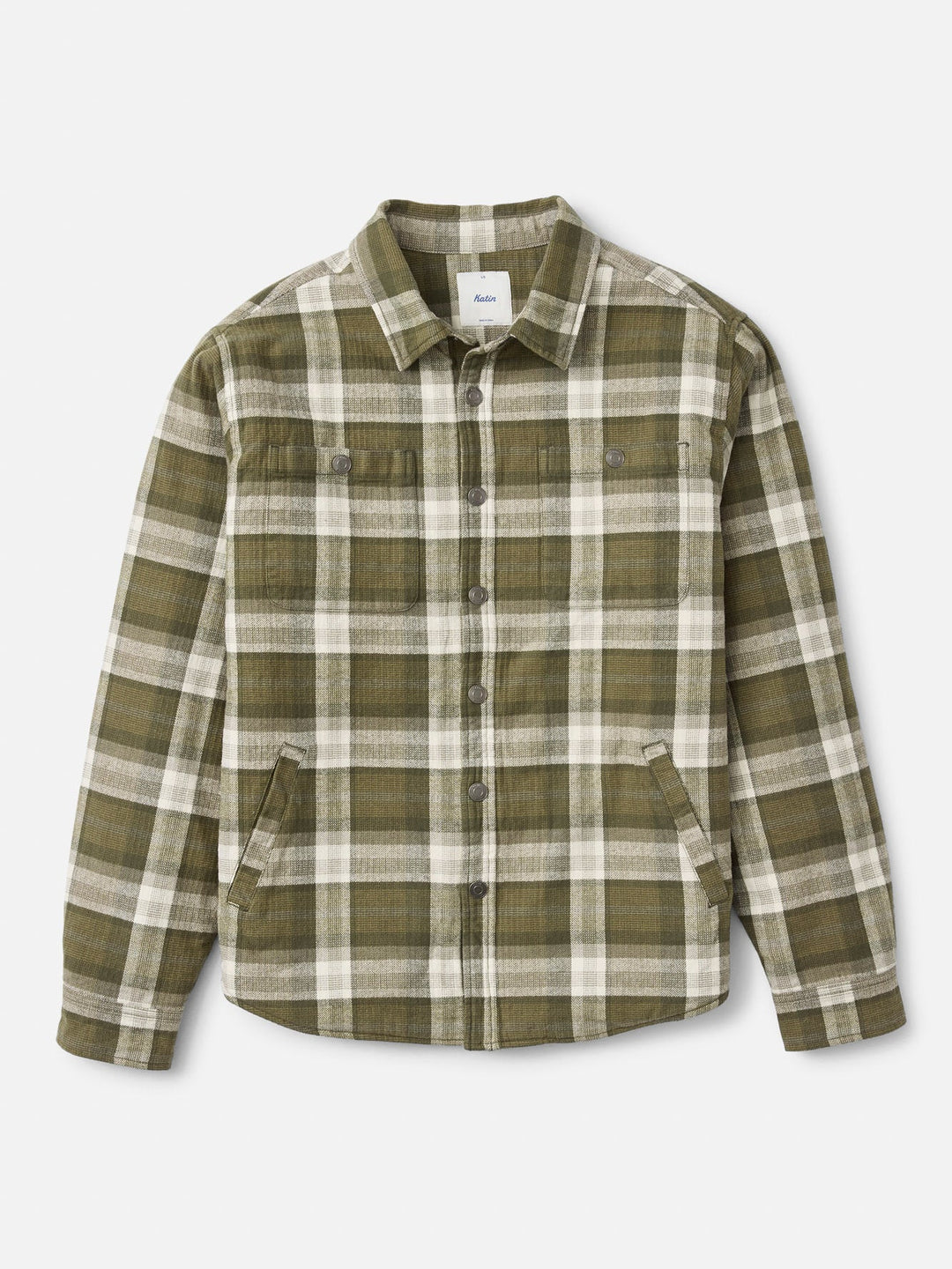 Katin Men's Harold Plaid Shirt Jacket - Olive - Sun Diego Boardshop