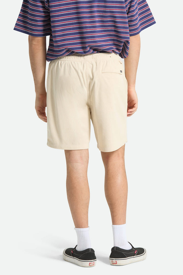 Brixton Men's Everyday Corduroy Short - White Cap - Sun Diego Boardshop