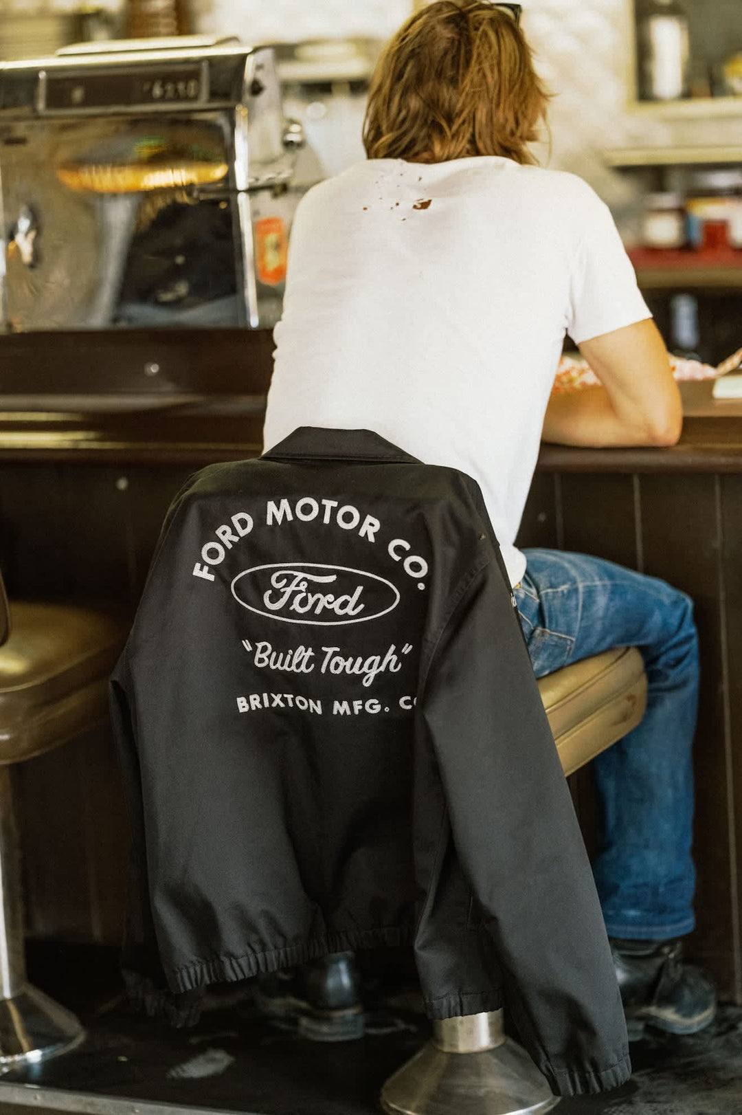 Brixton Men's Ford Built Tough Harrington Jacket - Burnt Rubber - Sun Diego Boardshop
