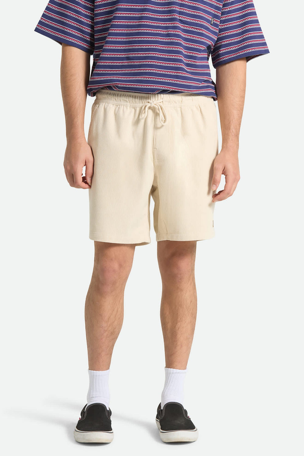 Brixton Men's Everyday Corduroy Short - White Cap - Sun Diego Boardshop