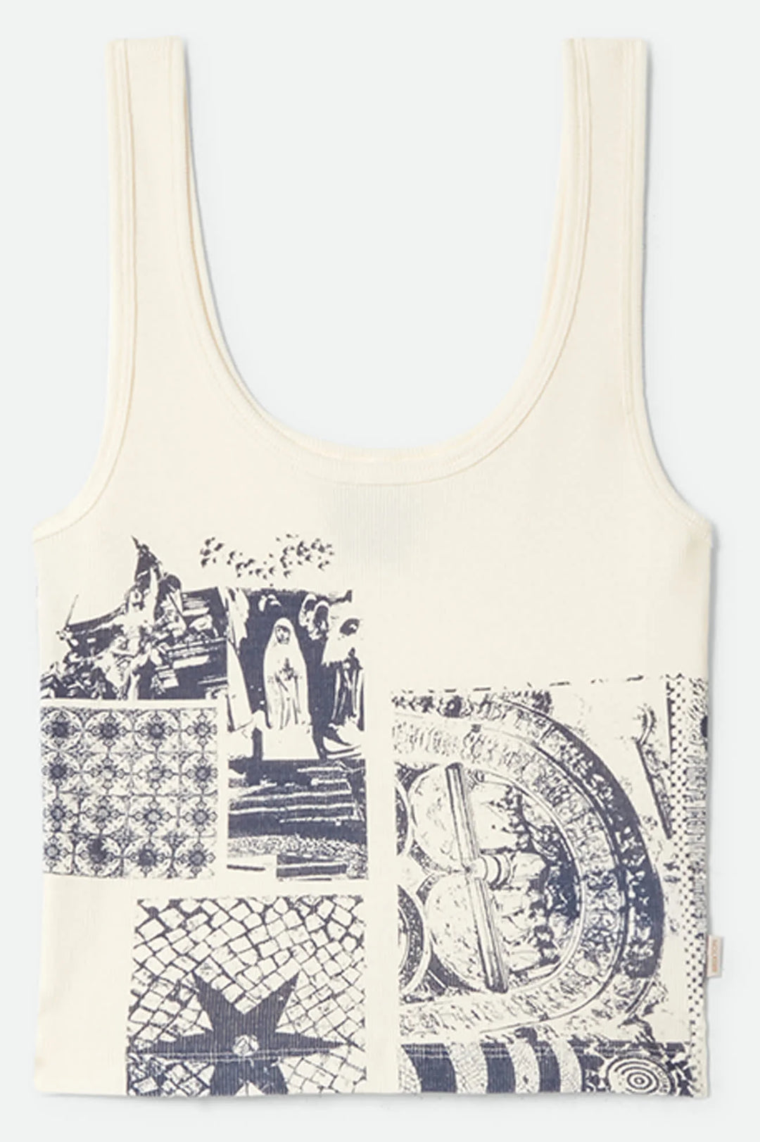 Brixton Women's Collage A-Tank - Off White - Sun Diego Boardshop