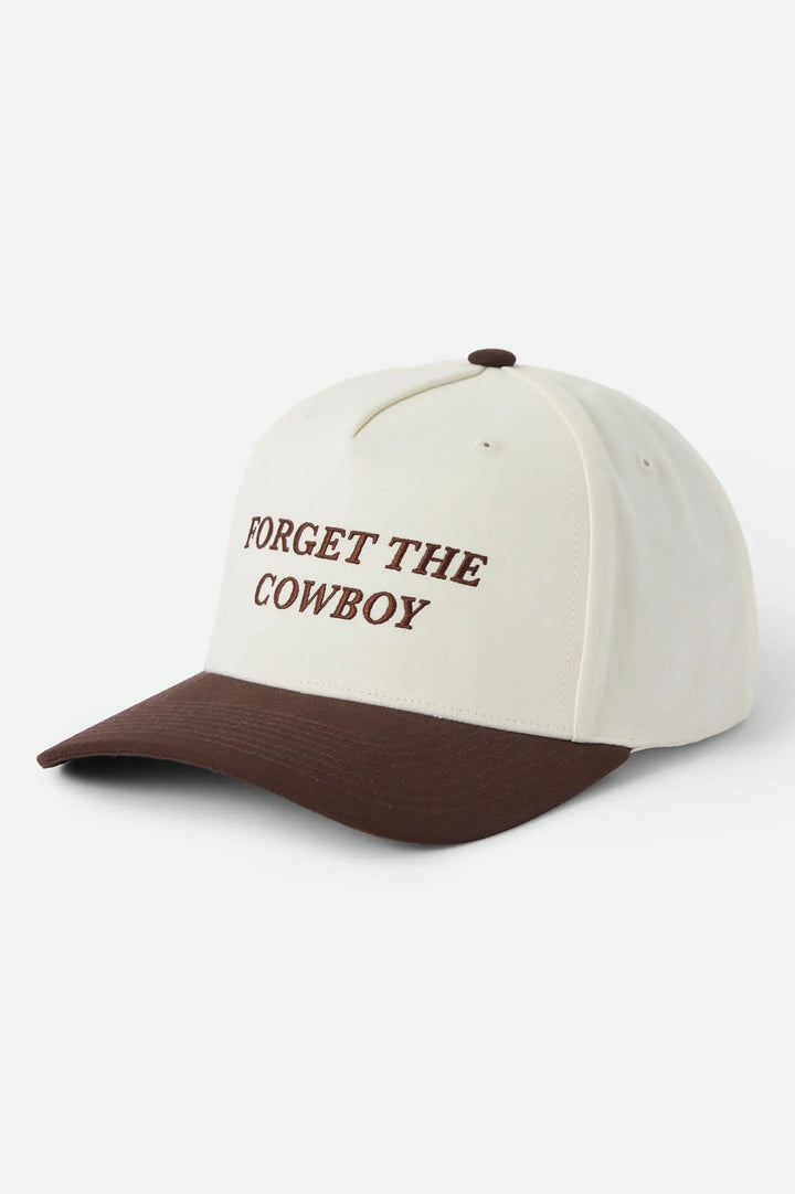 Brixton Forget The Cowboy Netplus Snapback - Chocolate/Off White - Sun Diego Boardshop