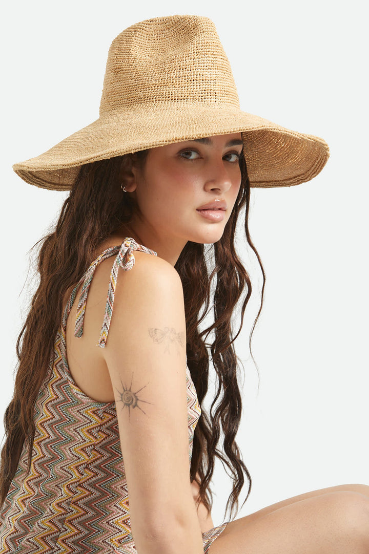 Brixton Women's Helena Straw Sun Hat - Tan - Sun Diego Boardshop