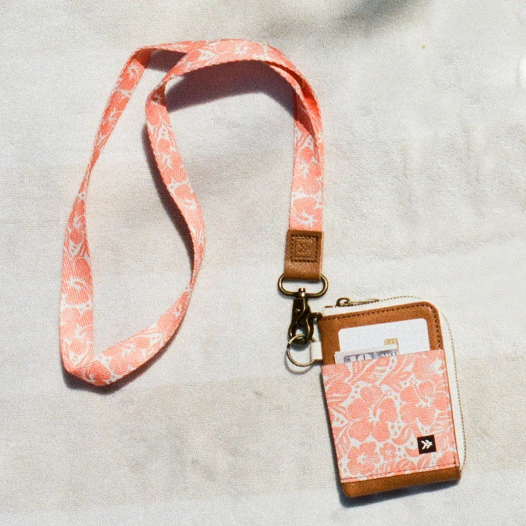 Thread Coral Crush - Leather Zip Wallet - Coral Crush - Sun Diego Boardshop