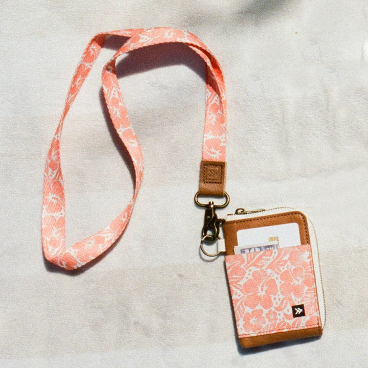 Thread Coral Crush - Leather Zip Wallet - Coral Crush - Sun Diego Boardshop