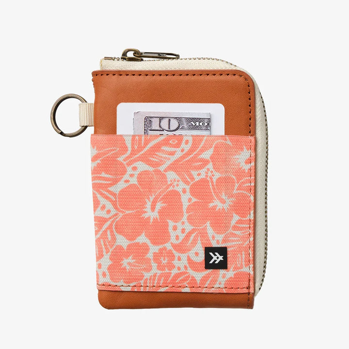 Thread Coral Crush - Leather Zip Wallet - Coral Crush - Sun Diego Boardshop