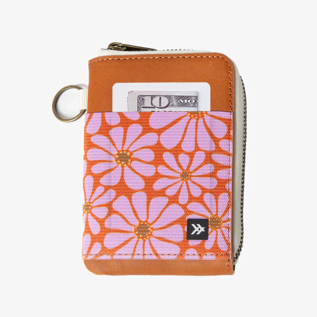 Thread Leather Zip Wallet - Emmeline