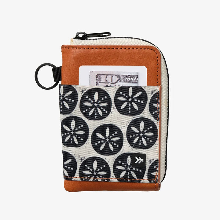 Thread Leather Zip Wallet - Sand Dollar Black - Sun Diego Boardshop