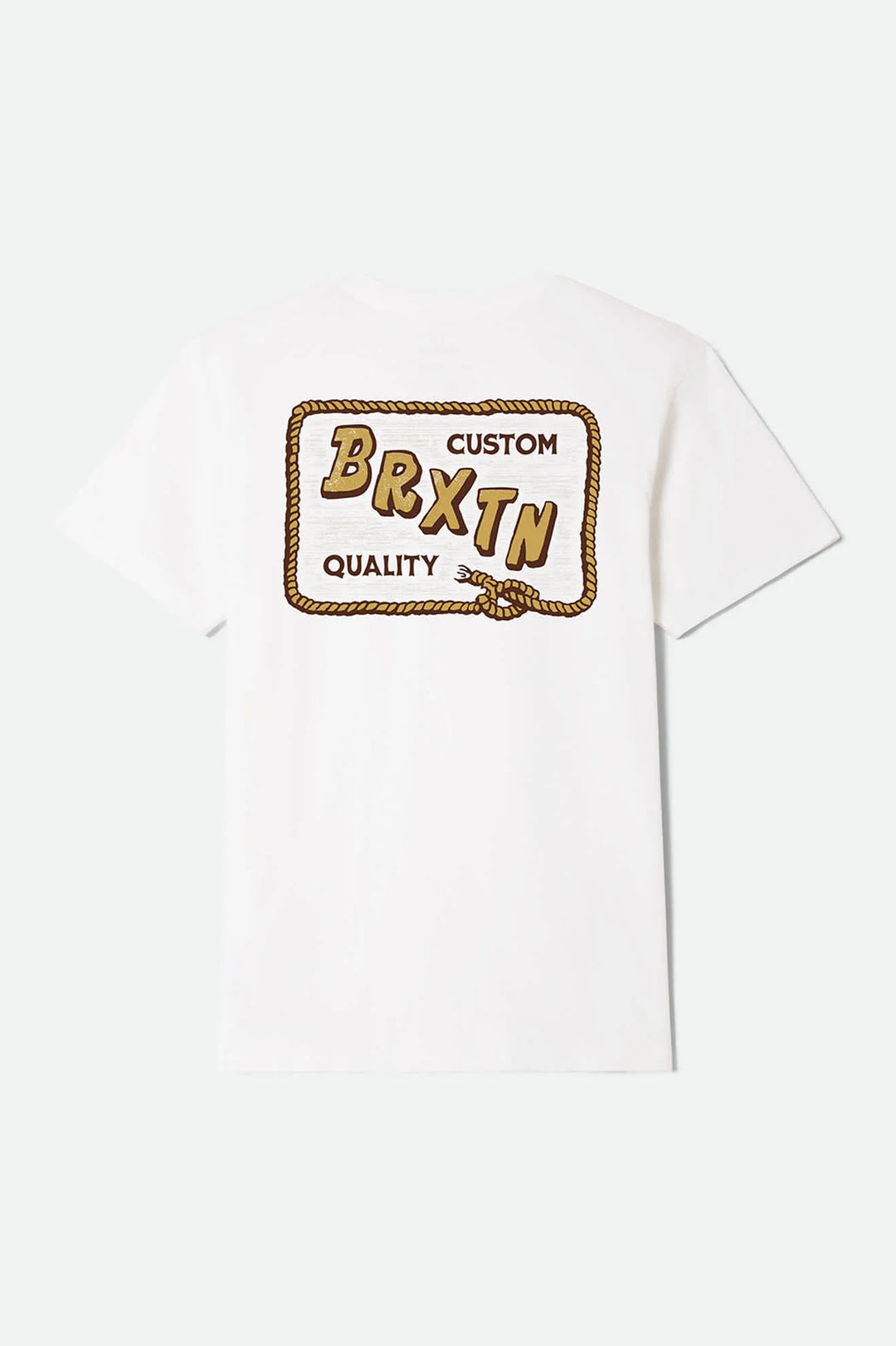 Brixton Men's Emery Short Sleeve Standard T-Shirt - White - Sun Diego Boardshop