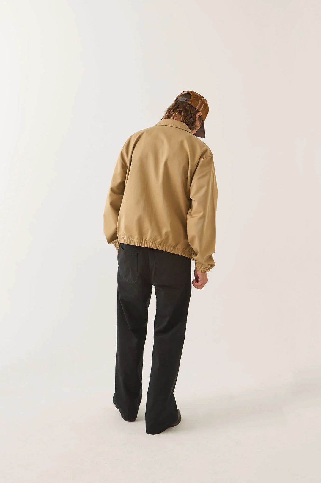 Brixton Men's Trademark Lightweight Garage Zip Jacket - British Khaki - Sun Diego Boardshop