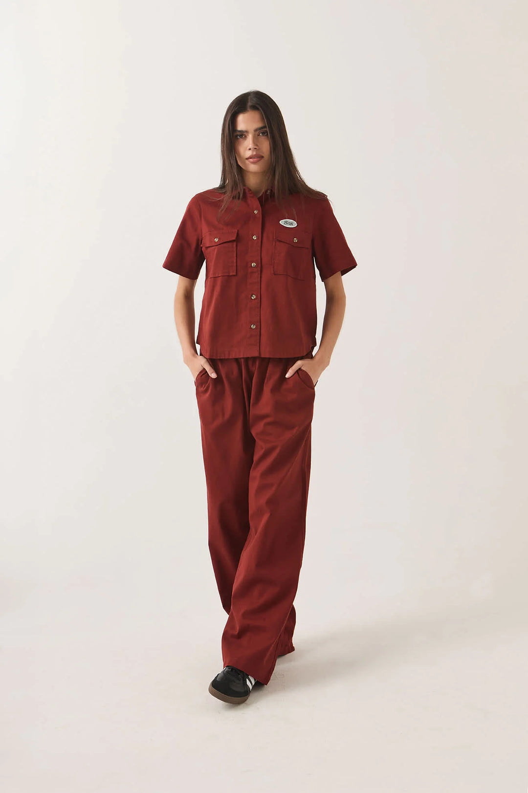 Brixton Women's Mechanics Shirt - Dark Brick - Sun Diego Boardshop