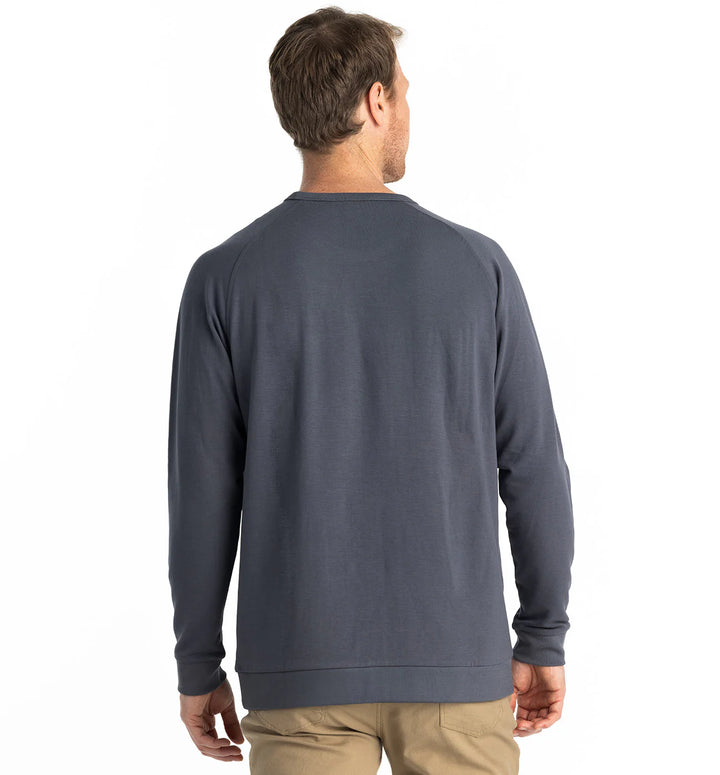 Free Fly Men's Bamboo Lightweight Fleece Crew - Storm Cloud