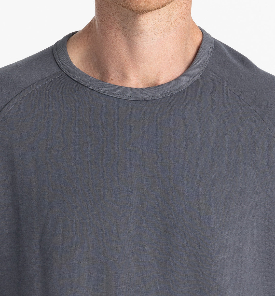 Free Fly Men's Bamboo Lightweight Fleece Crew - Storm Cloud