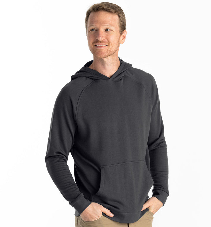 Free Fly Men's Bamboo Lightweight Fleece Hoodie - BLACK SAND - Sun Diego Boardshop